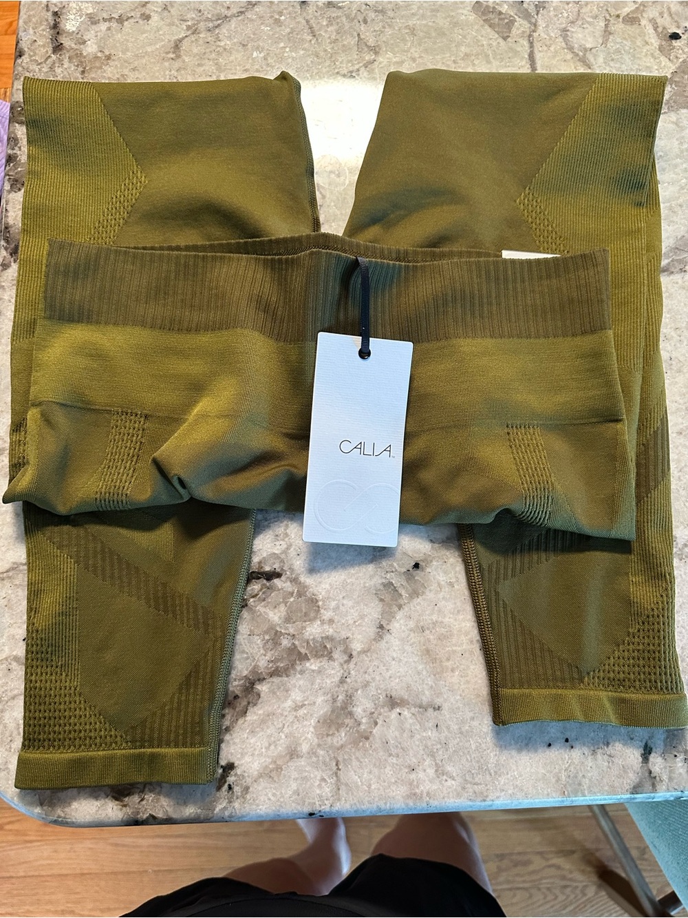 Calia Olive High-Rise Seamless Leggings